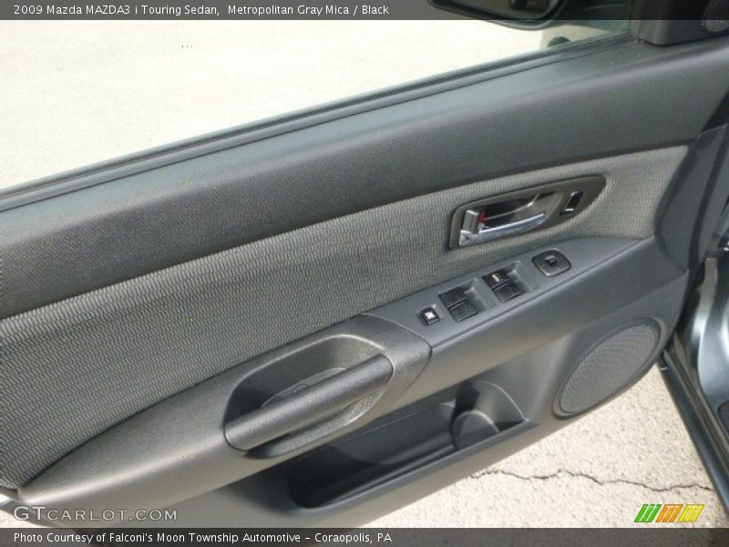 Metropolitan Gray Mica / Black 2009 Mazda MAZDA3 i Touring Sedan