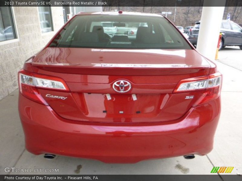 Barcelona Red Metallic / Black 2013 Toyota Camry SE V6