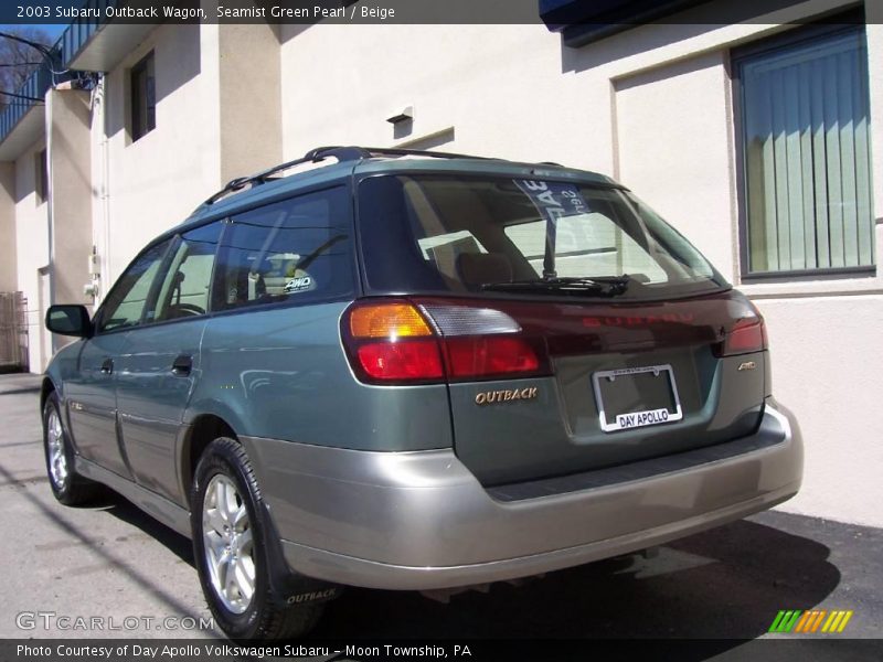 Seamist Green Pearl / Beige 2003 Subaru Outback Wagon