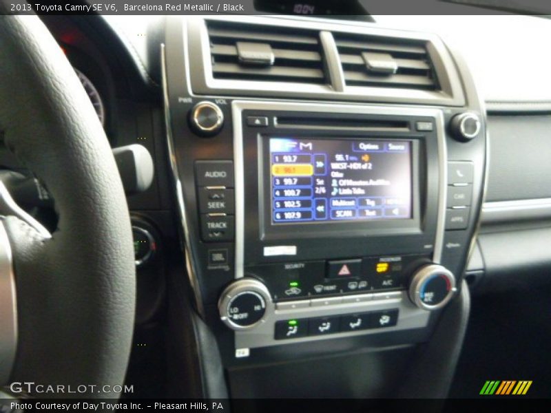 Barcelona Red Metallic / Black 2013 Toyota Camry SE V6