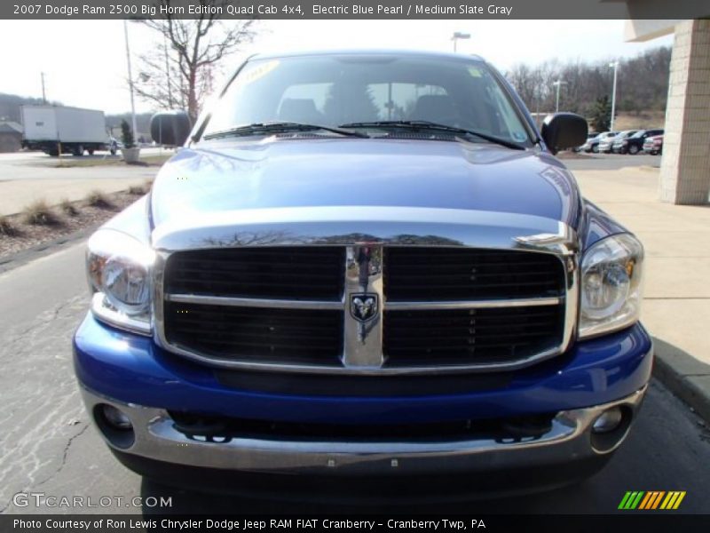 Electric Blue Pearl / Medium Slate Gray 2007 Dodge Ram 2500 Big Horn Edition Quad Cab 4x4