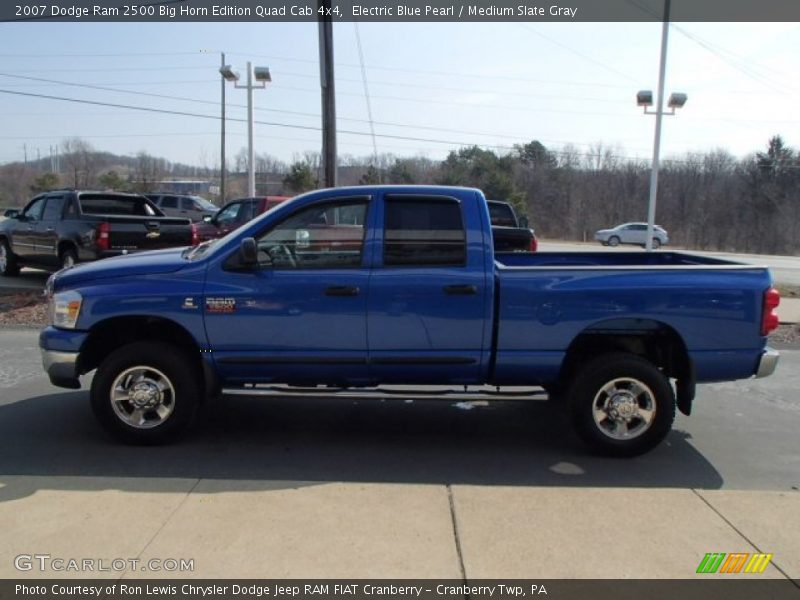 Electric Blue Pearl / Medium Slate Gray 2007 Dodge Ram 2500 Big Horn Edition Quad Cab 4x4