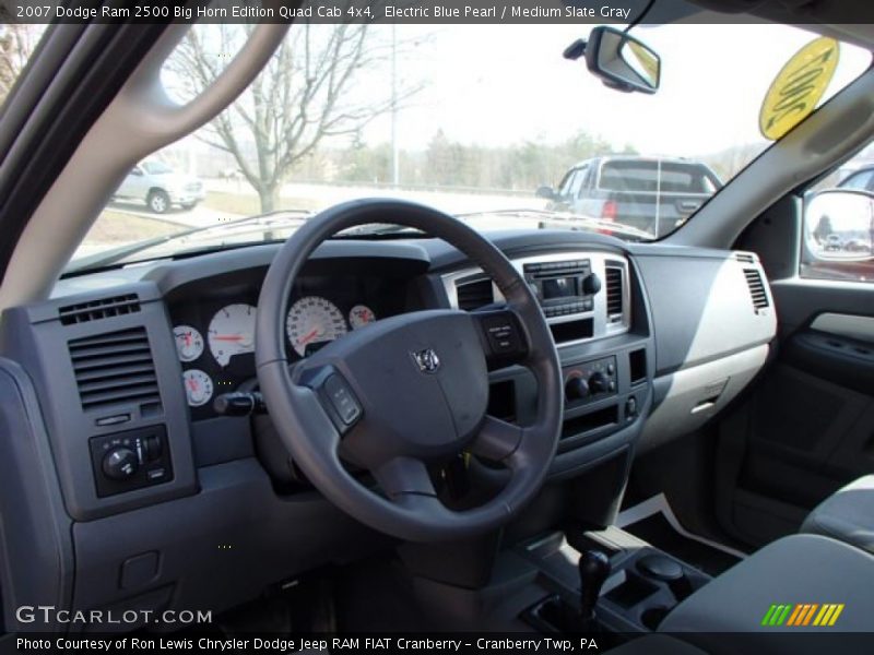Electric Blue Pearl / Medium Slate Gray 2007 Dodge Ram 2500 Big Horn Edition Quad Cab 4x4