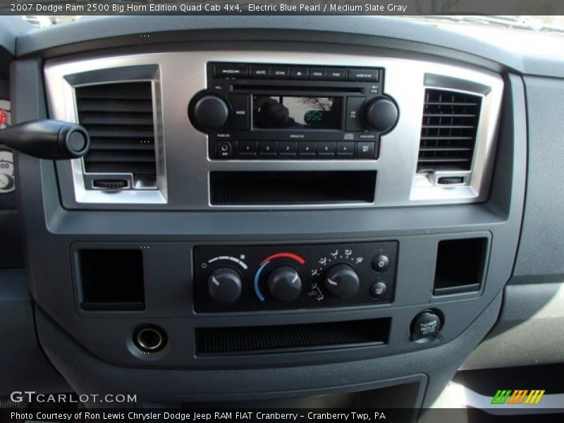 Electric Blue Pearl / Medium Slate Gray 2007 Dodge Ram 2500 Big Horn Edition Quad Cab 4x4