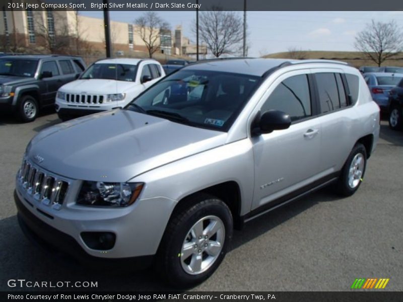 Bright Silver Metallic / Dark Slate Gray 2014 Jeep Compass Sport