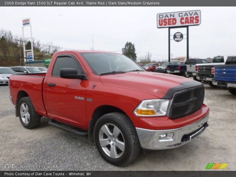 Flame Red / Dark Slate/Medium Graystone 2009 Dodge Ram 1500 SLT Regular Cab 4x4