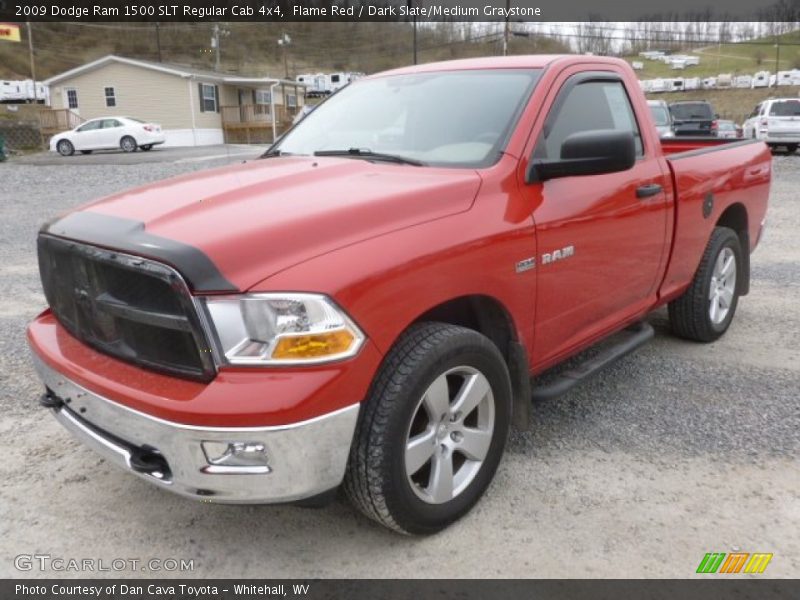 Flame Red / Dark Slate/Medium Graystone 2009 Dodge Ram 1500 SLT Regular Cab 4x4