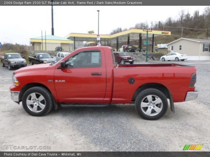 Flame Red / Dark Slate/Medium Graystone 2009 Dodge Ram 1500 SLT Regular Cab 4x4