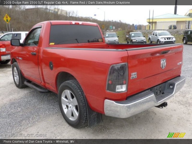 Flame Red / Dark Slate/Medium Graystone 2009 Dodge Ram 1500 SLT Regular Cab 4x4
