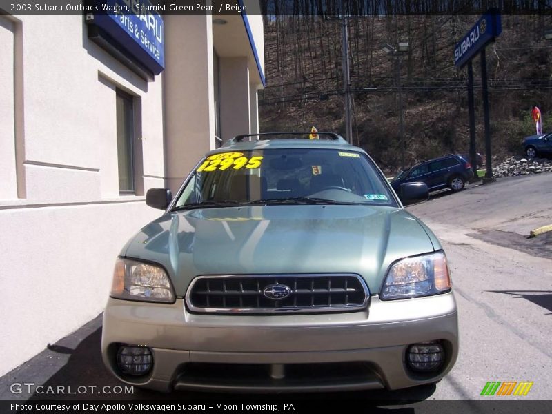 Seamist Green Pearl / Beige 2003 Subaru Outback Wagon