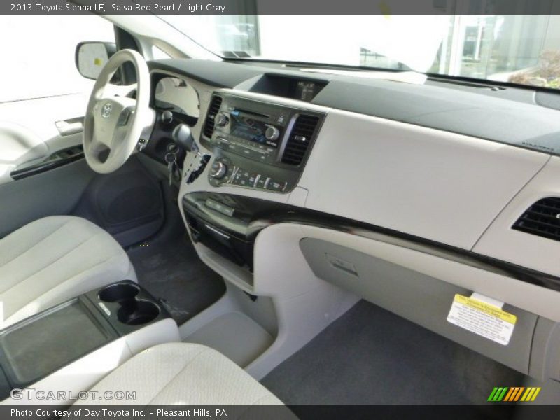 Salsa Red Pearl / Light Gray 2013 Toyota Sienna LE