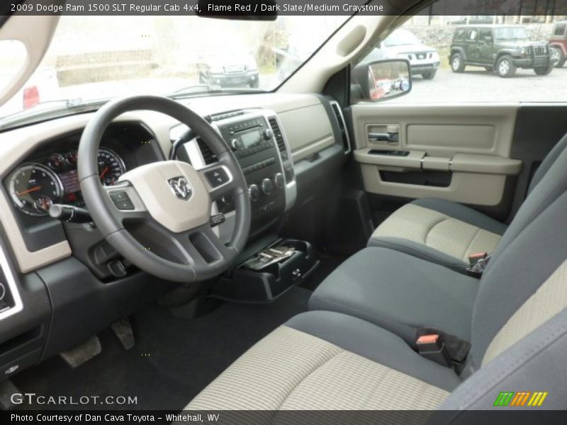 Flame Red / Dark Slate/Medium Graystone 2009 Dodge Ram 1500 SLT Regular Cab 4x4