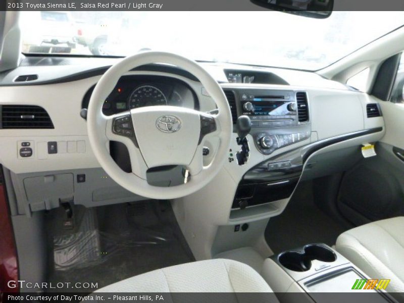 Salsa Red Pearl / Light Gray 2013 Toyota Sienna LE