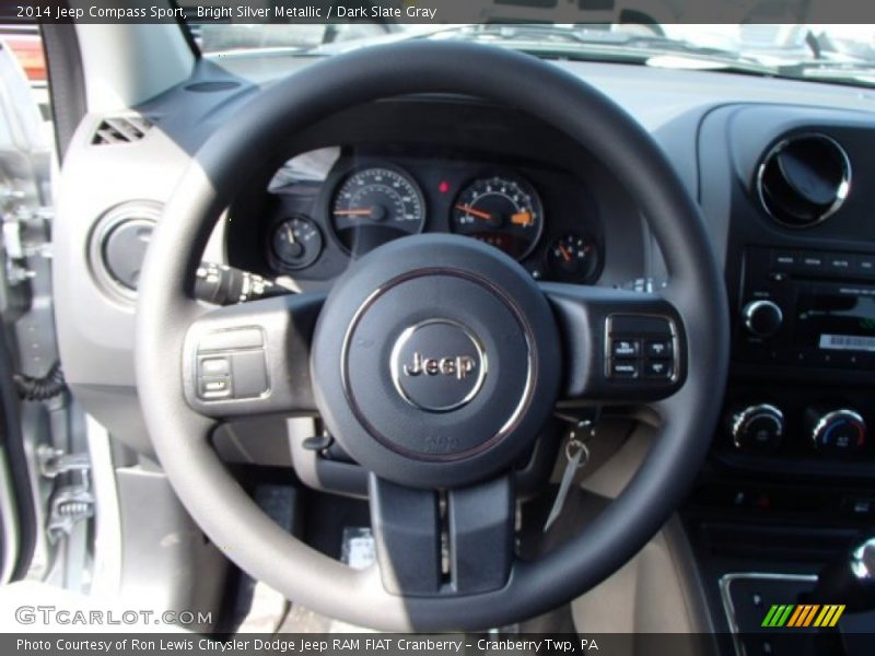 Bright Silver Metallic / Dark Slate Gray 2014 Jeep Compass Sport