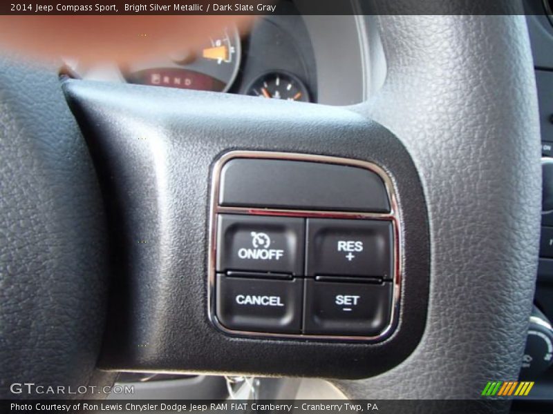 Bright Silver Metallic / Dark Slate Gray 2014 Jeep Compass Sport