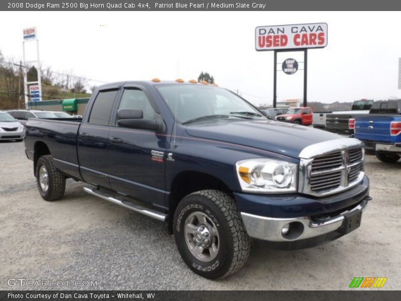 Patriot Blue Pearl / Medium Slate Gray 2008 Dodge Ram 2500 Big Horn Quad Cab 4x4