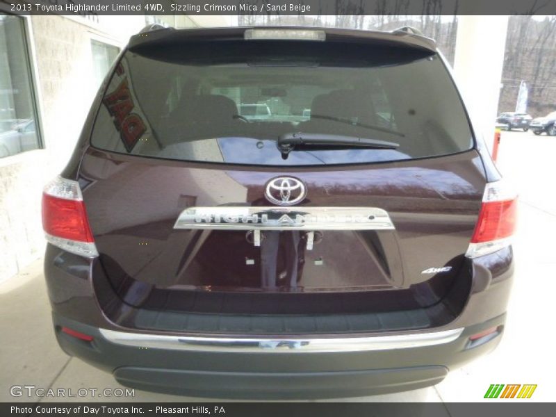 Sizzling Crimson Mica / Sand Beige 2013 Toyota Highlander Limited 4WD