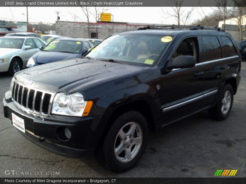 Black / Dark Khaki/Light Graystone 2005 Jeep Grand Cherokee Limited 4x4