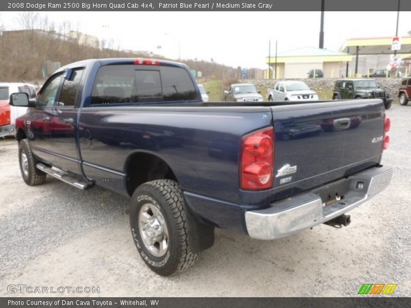 Patriot Blue Pearl / Medium Slate Gray 2008 Dodge Ram 2500 Big Horn Quad Cab 4x4