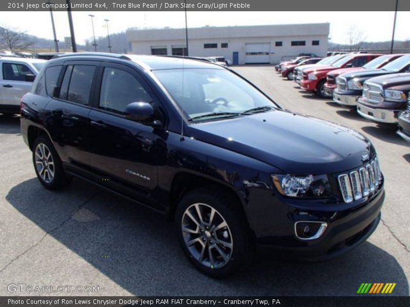 True Blue Pearl / Dark Slate Gray/Light Pebble 2014 Jeep Compass Limited 4x4