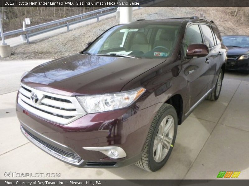 Sizzling Crimson Mica / Sand Beige 2013 Toyota Highlander Limited 4WD