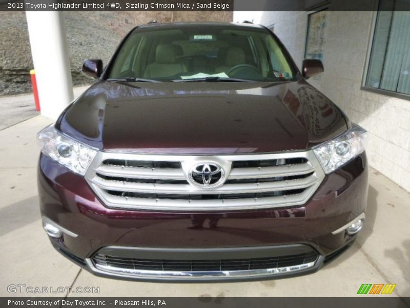 Sizzling Crimson Mica / Sand Beige 2013 Toyota Highlander Limited 4WD