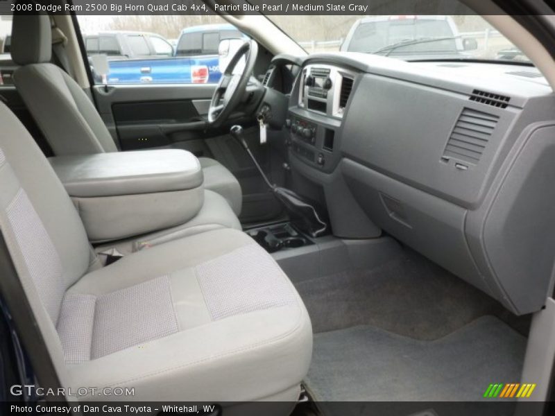 Patriot Blue Pearl / Medium Slate Gray 2008 Dodge Ram 2500 Big Horn Quad Cab 4x4