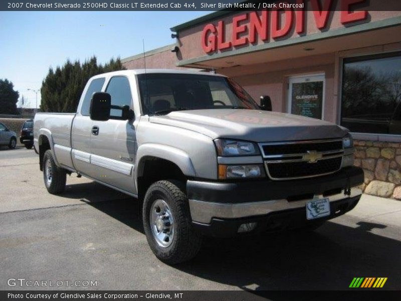 Silver Birch Metallic / Dark Charcoal 2007 Chevrolet Silverado 2500HD Classic LT Extended Cab 4x4