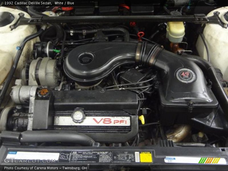  1992 DeVille Sedan Engine - 4.9 Liter OHV 16-Valve V8