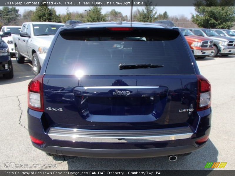 True Blue Pearl / Dark Slate Gray/Light Pebble 2014 Jeep Compass Limited 4x4