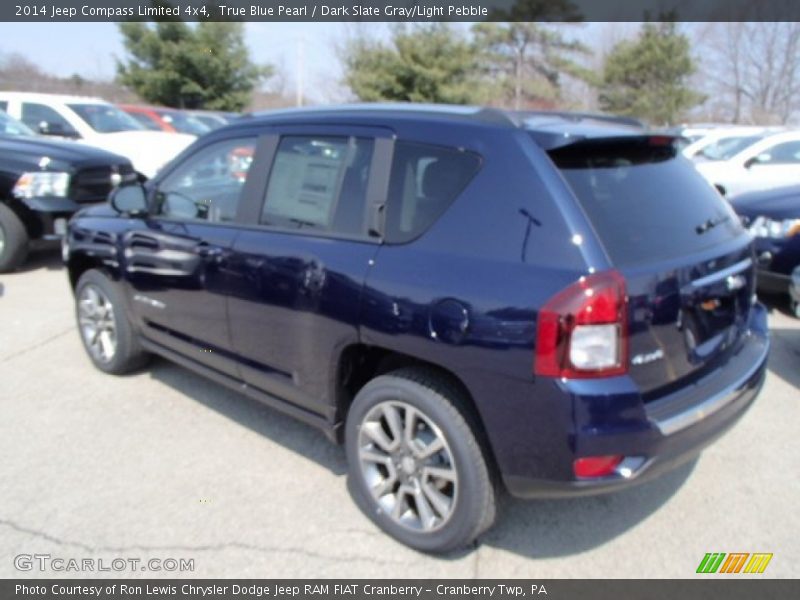 True Blue Pearl / Dark Slate Gray/Light Pebble 2014 Jeep Compass Limited 4x4