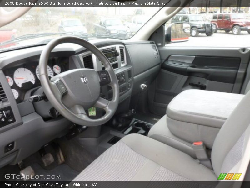 Patriot Blue Pearl / Medium Slate Gray 2008 Dodge Ram 2500 Big Horn Quad Cab 4x4