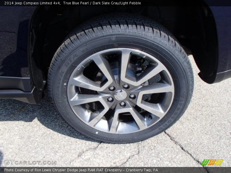 True Blue Pearl / Dark Slate Gray/Light Pebble 2014 Jeep Compass Limited 4x4