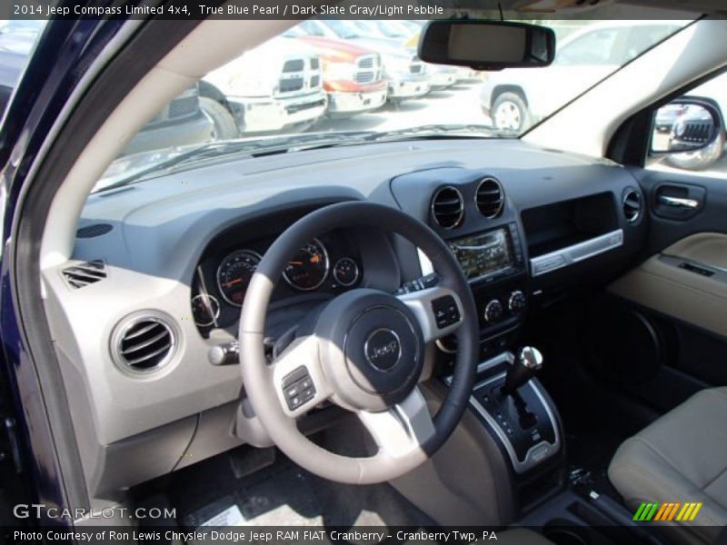 True Blue Pearl / Dark Slate Gray/Light Pebble 2014 Jeep Compass Limited 4x4