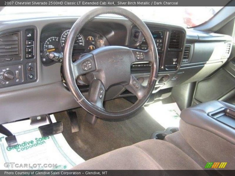 Silver Birch Metallic / Dark Charcoal 2007 Chevrolet Silverado 2500HD Classic LT Extended Cab 4x4
