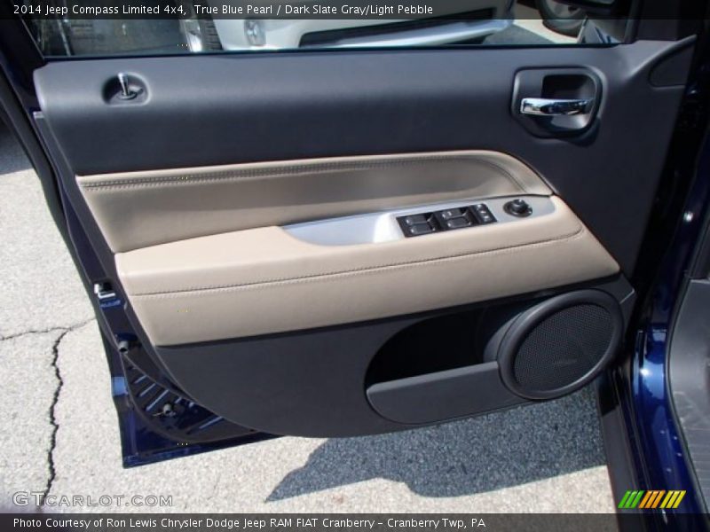 True Blue Pearl / Dark Slate Gray/Light Pebble 2014 Jeep Compass Limited 4x4