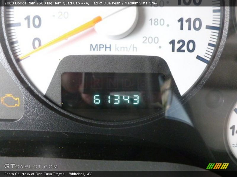 Patriot Blue Pearl / Medium Slate Gray 2008 Dodge Ram 2500 Big Horn Quad Cab 4x4