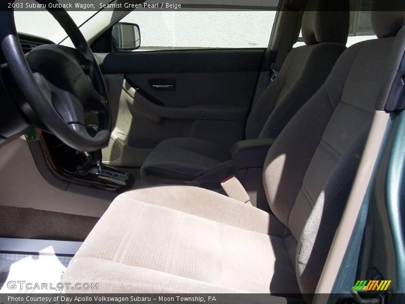 Seamist Green Pearl / Beige 2003 Subaru Outback Wagon