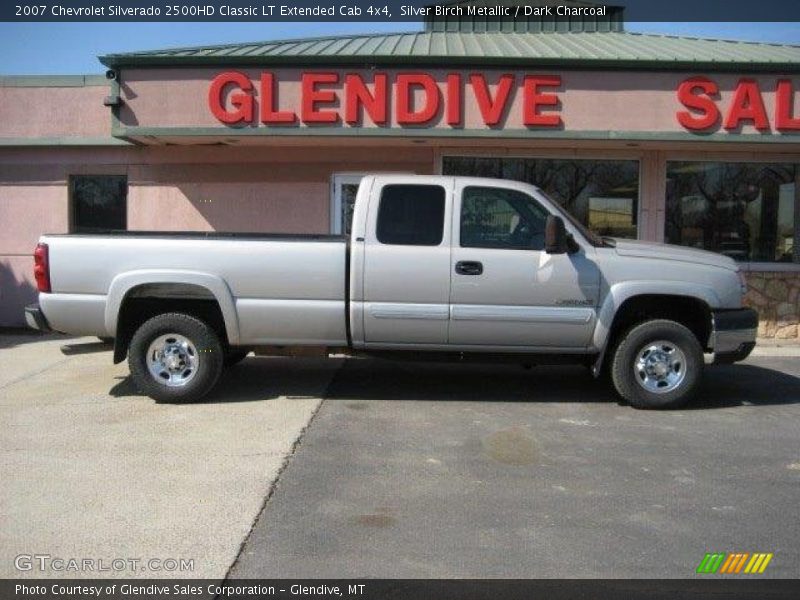 Silver Birch Metallic / Dark Charcoal 2007 Chevrolet Silverado 2500HD Classic LT Extended Cab 4x4