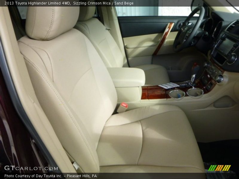 Sizzling Crimson Mica / Sand Beige 2013 Toyota Highlander Limited 4WD