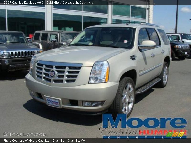 Gold Mist / Cocoa/Light Cashmere 2007 Cadillac Escalade AWD