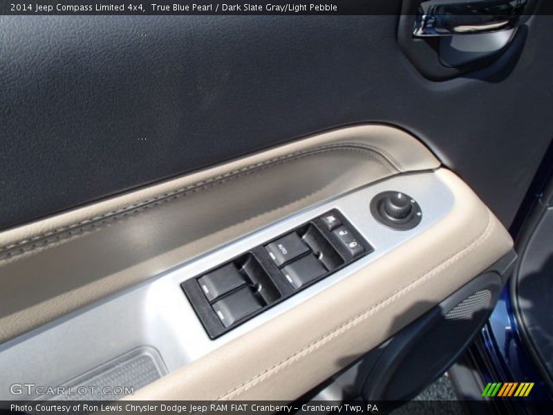 True Blue Pearl / Dark Slate Gray/Light Pebble 2014 Jeep Compass Limited 4x4