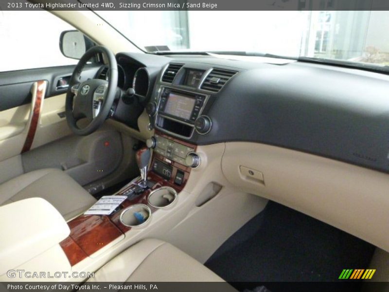 Sizzling Crimson Mica / Sand Beige 2013 Toyota Highlander Limited 4WD