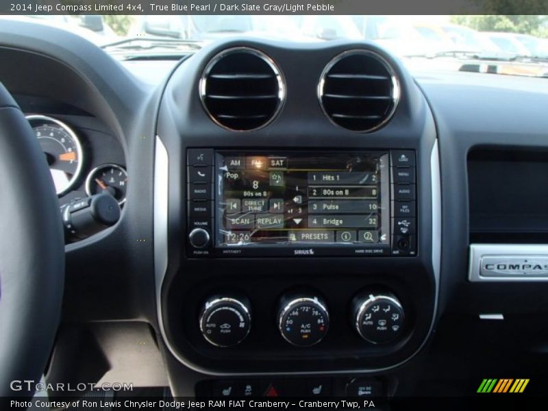 True Blue Pearl / Dark Slate Gray/Light Pebble 2014 Jeep Compass Limited 4x4