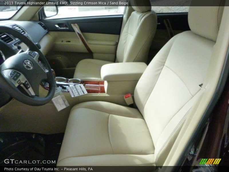 Sizzling Crimson Mica / Sand Beige 2013 Toyota Highlander Limited 4WD
