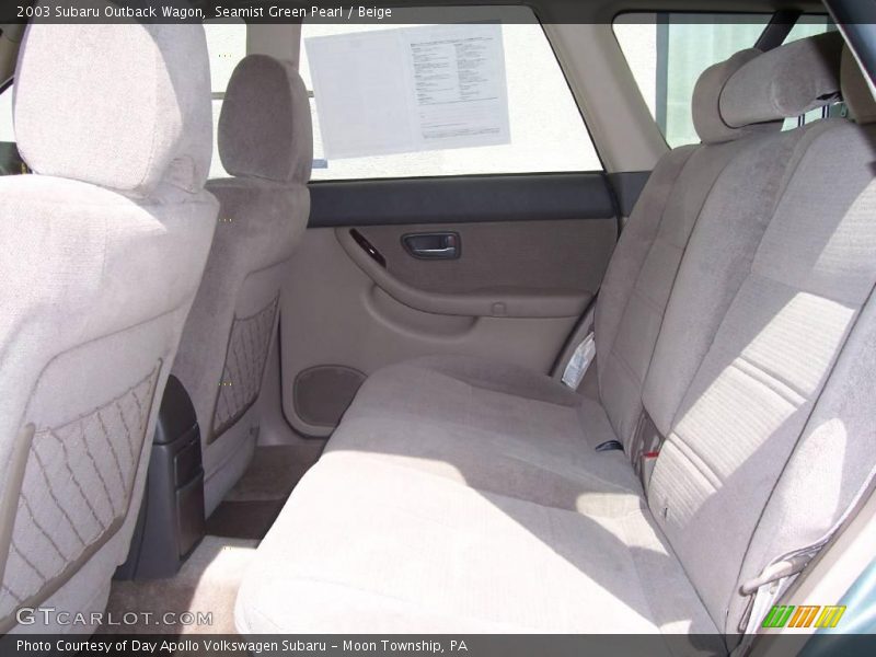 Seamist Green Pearl / Beige 2003 Subaru Outback Wagon