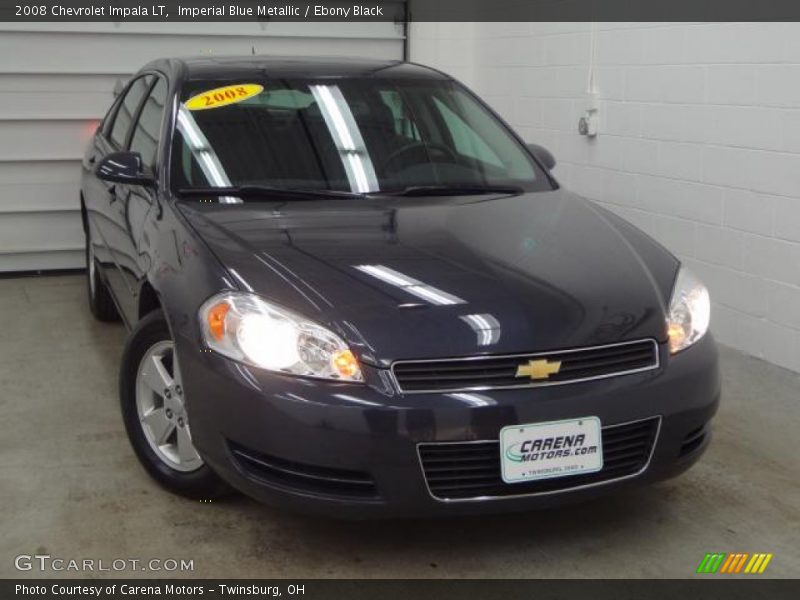 Imperial Blue Metallic / Ebony Black 2008 Chevrolet Impala LT