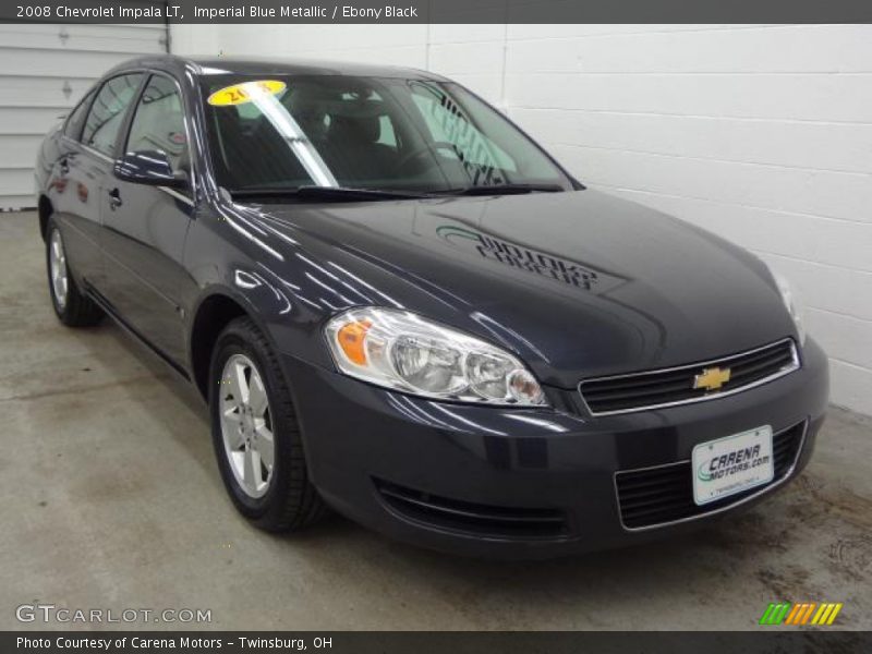 Imperial Blue Metallic / Ebony Black 2008 Chevrolet Impala LT