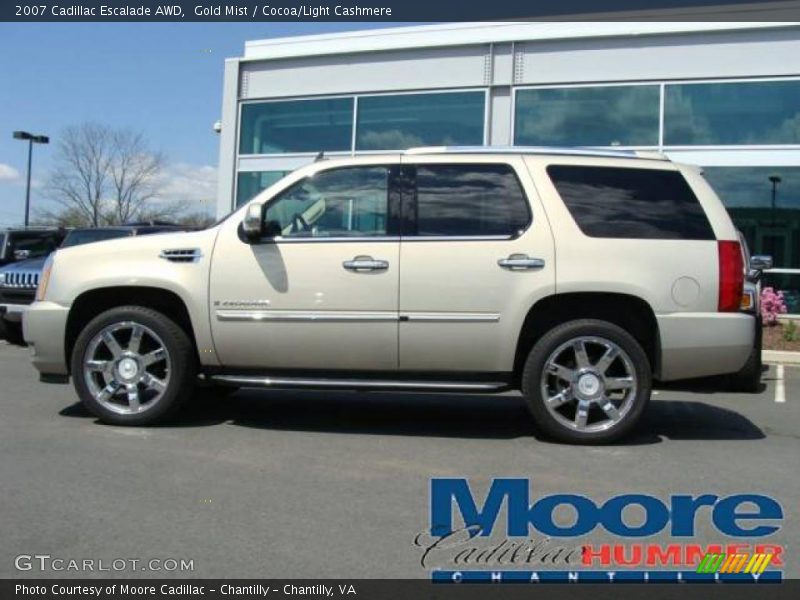 Gold Mist / Cocoa/Light Cashmere 2007 Cadillac Escalade AWD