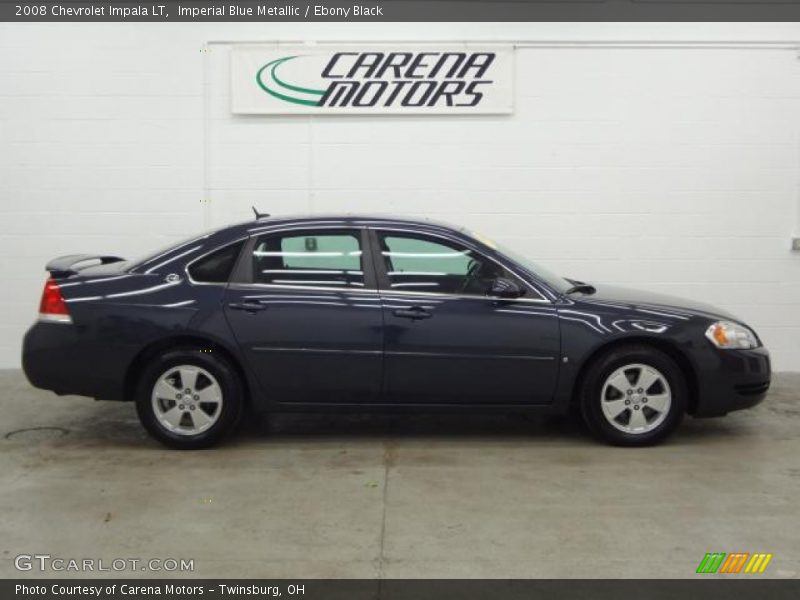 Imperial Blue Metallic / Ebony Black 2008 Chevrolet Impala LT